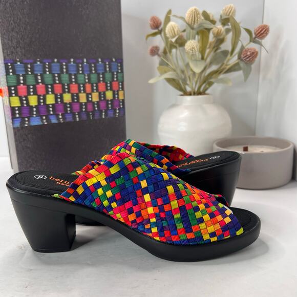 Bernie Mev Claire Pump Weave Platform High Heel Rainbow Women 8.5/EU39 - Picture 8 of 11
